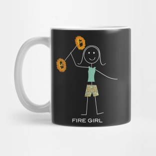 Funny Womens Fire Dancer Mug